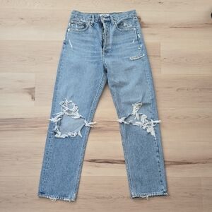 Agolde 90s Loose Fit, Distressed, Size 25